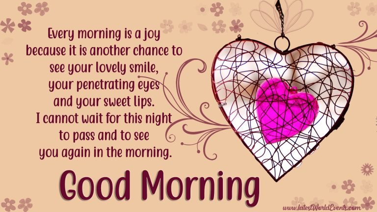 Heartfelt Good Morning Messages For Her - Latest World Events