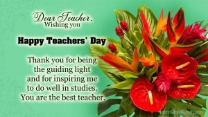 Inspirational message for teachers day