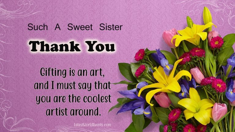 Thank you sister images & Thank you sister for birthday gift