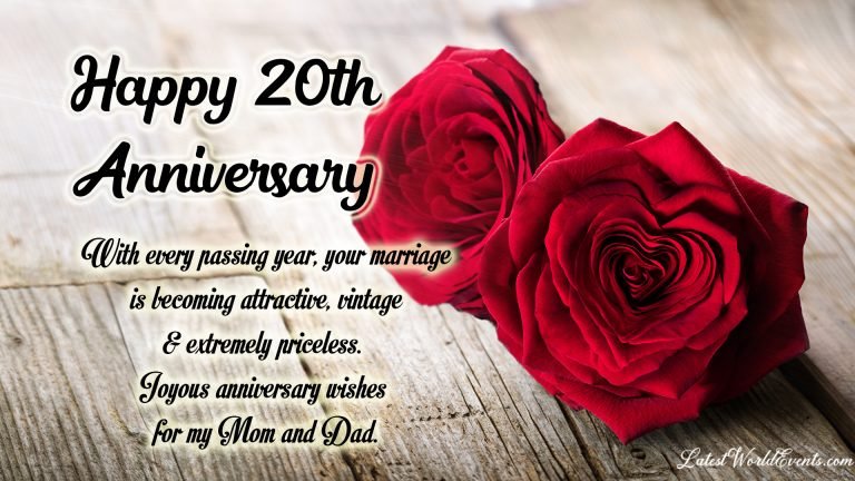 20th anniversary wishes for parents & 20th wedding anniversary wishes