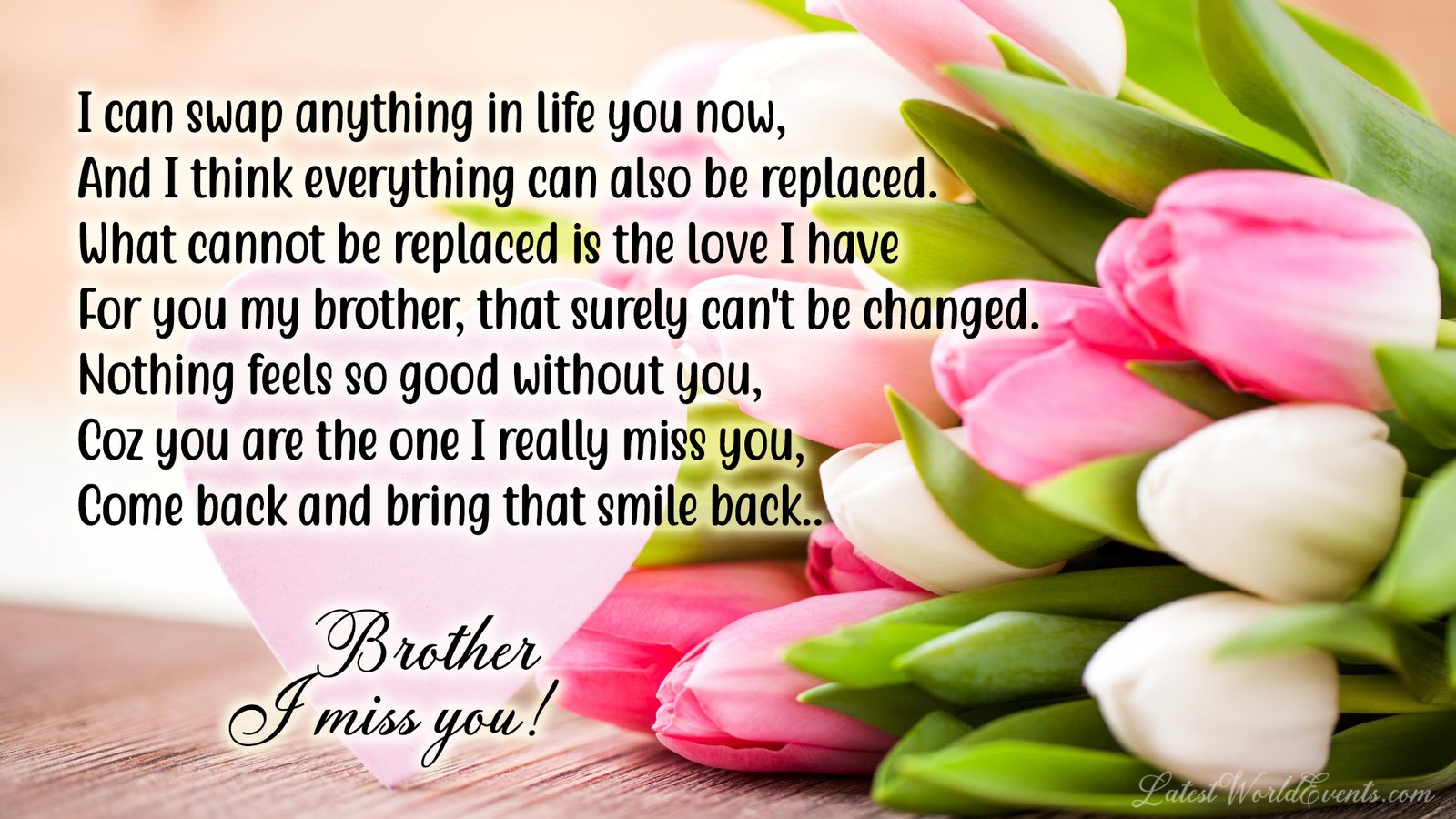 Miss you brother quotes from sister & Miss you brother status