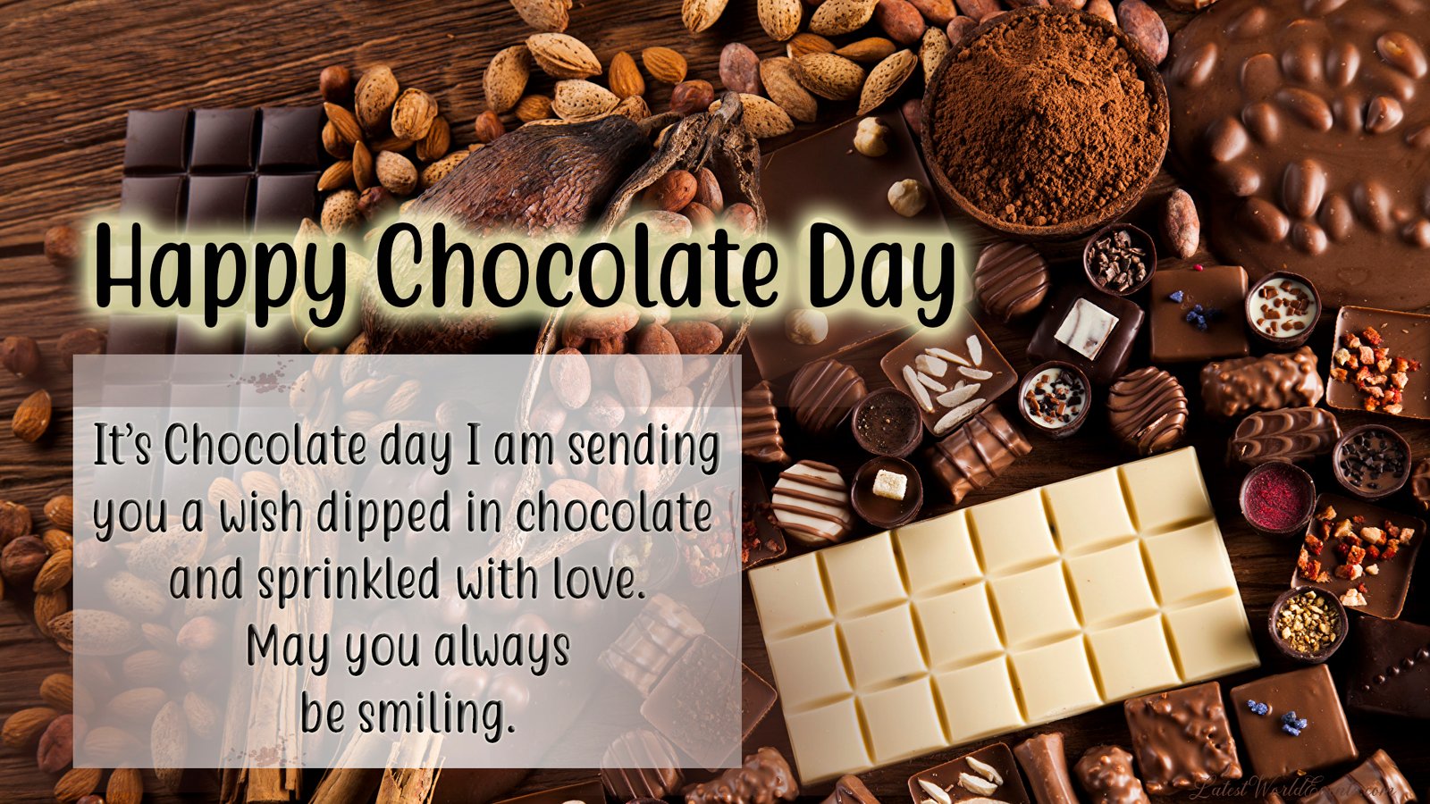 Happy world chocolate day 2024