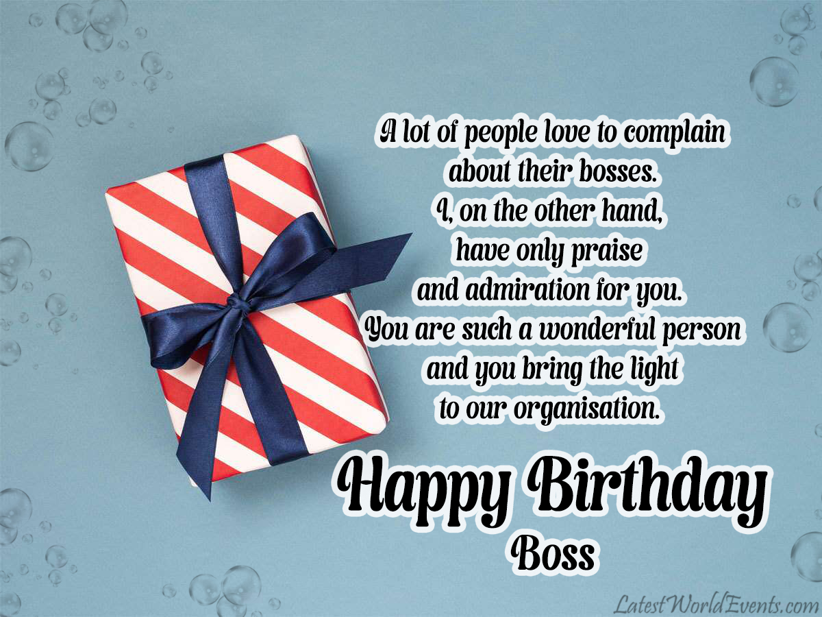 Happy Birthday Boss Images and Quotes - Latest World Events