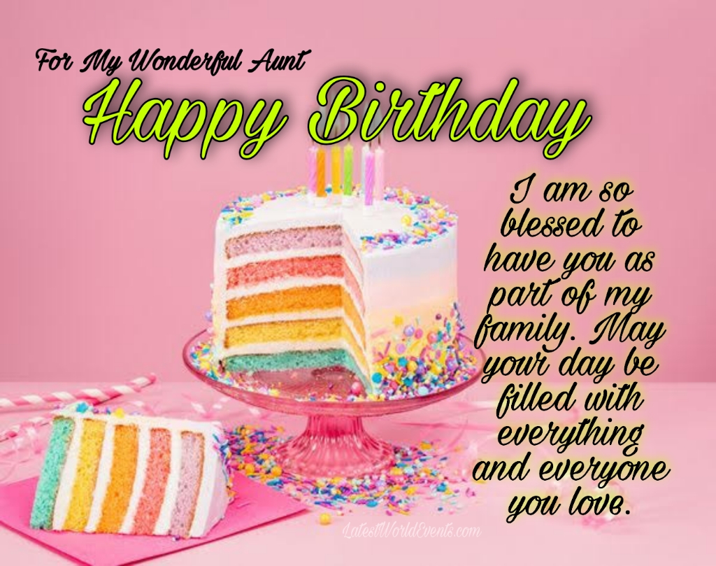 Birthday Wishes for Aunt - Latest World Events & Quotes
