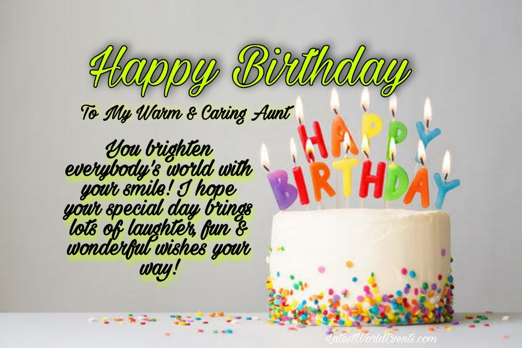 Birthday Wishes for Aunt - Latest World Events & Quotes