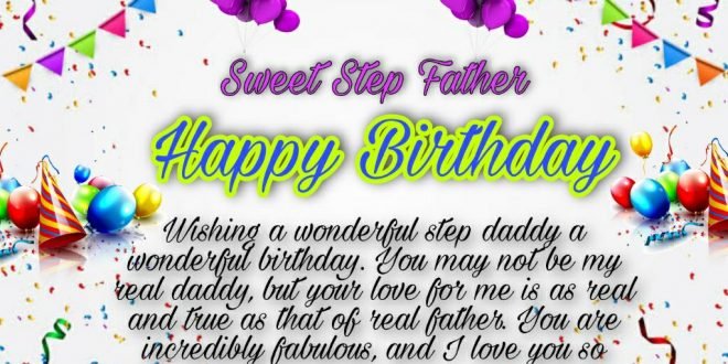 Birthday Card for Stepdad & Birthday Messages for Stepdad