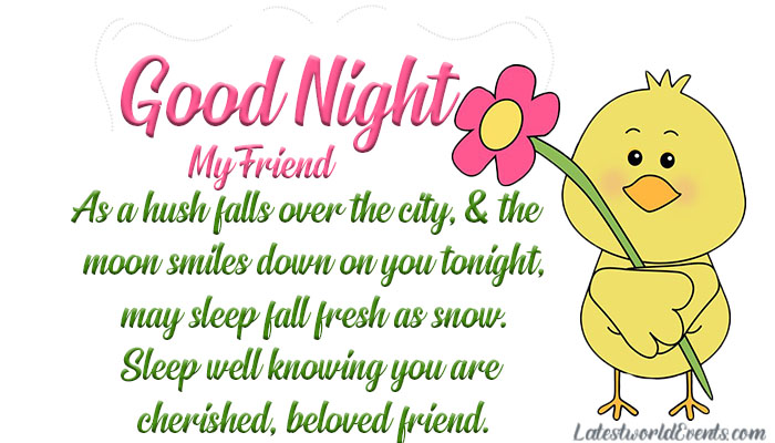 good night friends messages