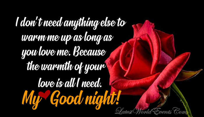 good night love messages for her