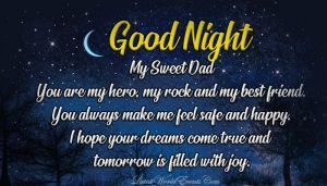 Good night wishes for father & Good night messages for dad