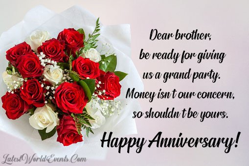 Funny Anniversary Wishes For Brother