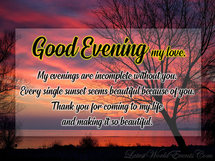 Good Evening Messages Wishes Quotes - Latest World Events