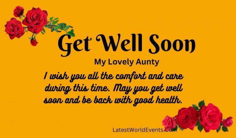 Get Well Prayer Messages for Aunt - Latest World Events